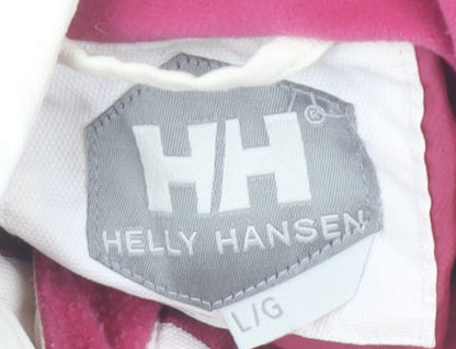 Helly Hansen Women's White Hooded Puffer Jacket L Winter Down Coat