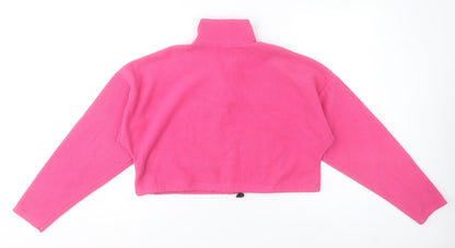 Urban Outfitters Women’s Pink Fleece 1/4 Zip Pullover Sweatshirt S