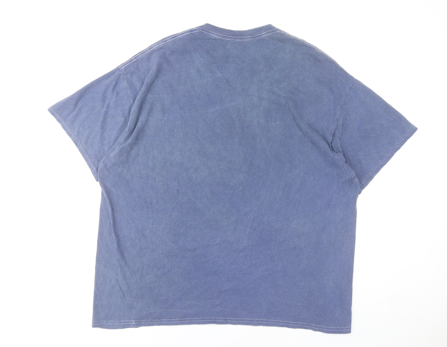 New Look Men Blue California 1998 Crew Neck Cotton T-Shirt Size L