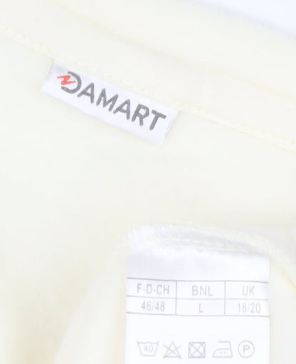 Damart Women Ivory Fleece Pullover Sweatshirt UK 18/20 L