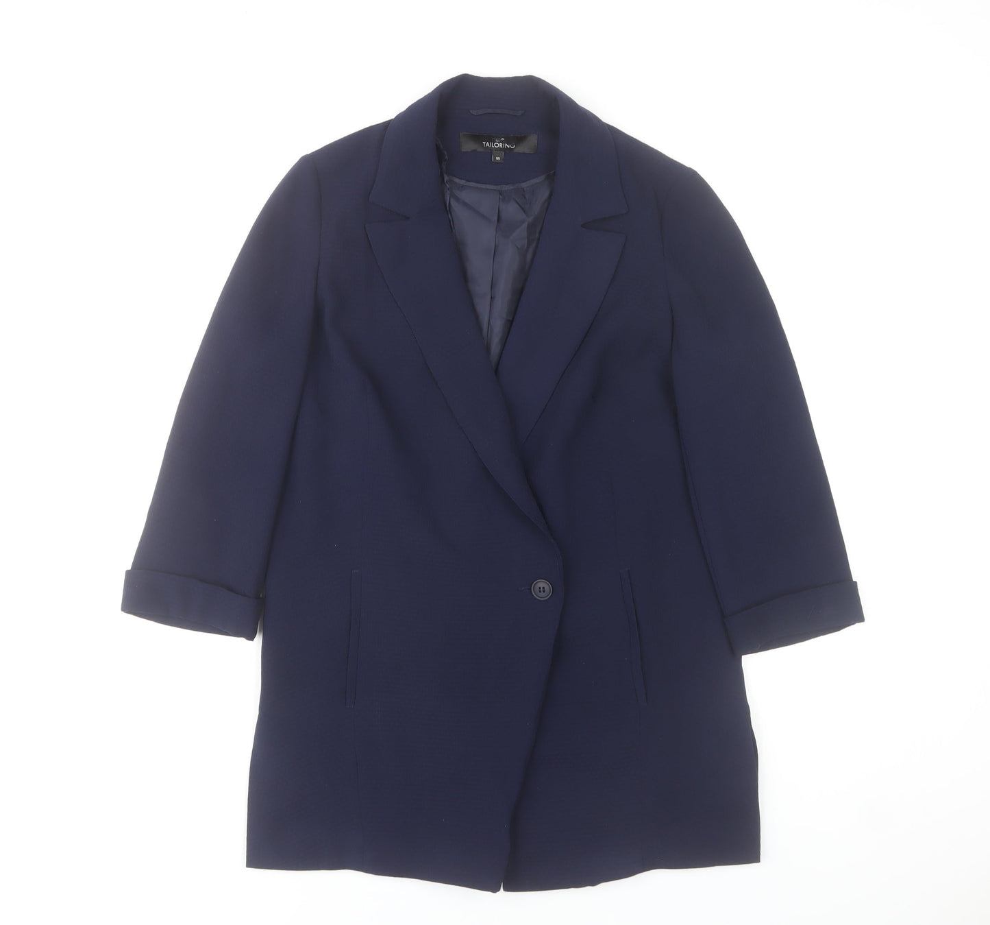 Next Women's Blue Size 8 Single-Breasted Tailored Blazer