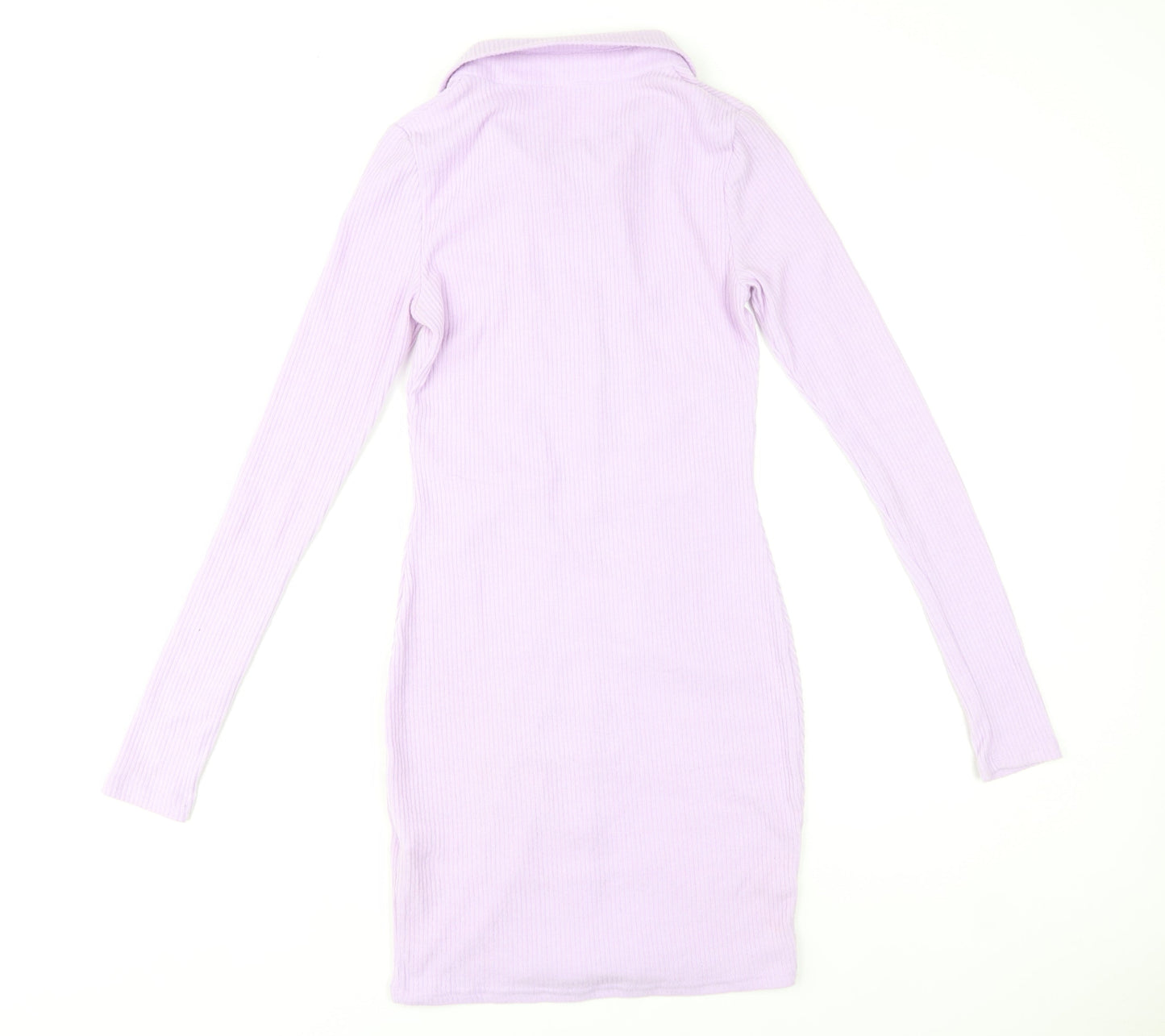 PrettyLittleThing Women’s Purple Collared Shirt Dress UK 8