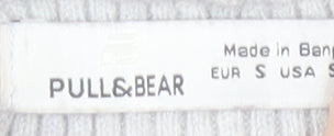 Pull&Bear Women's Beige Slim Fit Knit Cardigan Size S