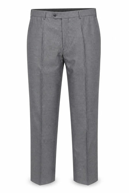 Daniel Grahame Men's Grey 42S Regular Fit Dress Trousers