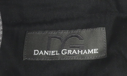 Daniel Grahame Men's Grey 42S Regular Fit Dress Trousers