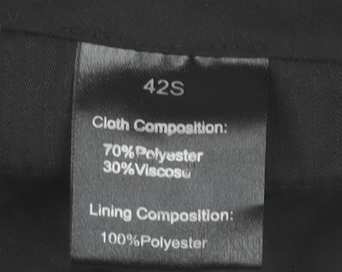Daniel Grahame Men's Grey 42S Regular Fit Dress Trousers
