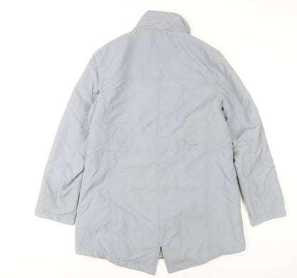 Anthology Women’s Grey Parka Jacket Size 12 Nylon Mid-Length
