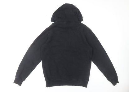 Ellesse Womens Black Hoodie UK 14 Pullover Cotton Blend Sport Sweatshirt