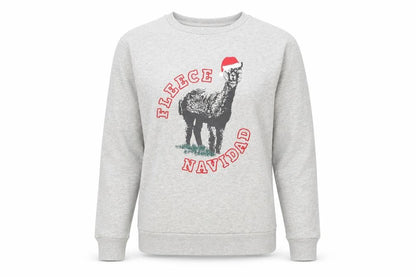 Front view of Dunnes Men's Grey Christmas Sweatshirt XS Crew Neck Pullover