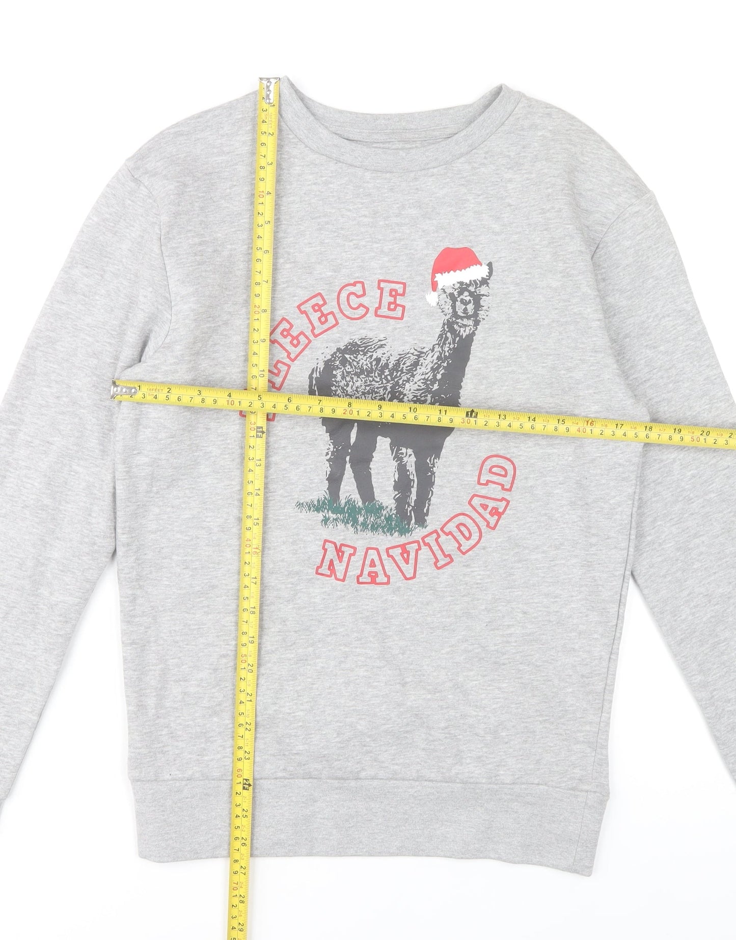 Dunnes Stores Men's Grey Christmas Sweatshirt XS Crew Neck Pullover