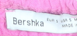 Bershka Womens Pink Slip Dress S Viscose Linen Summer Casual