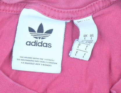Mens UK Size L adidas Pink  T-Shirt