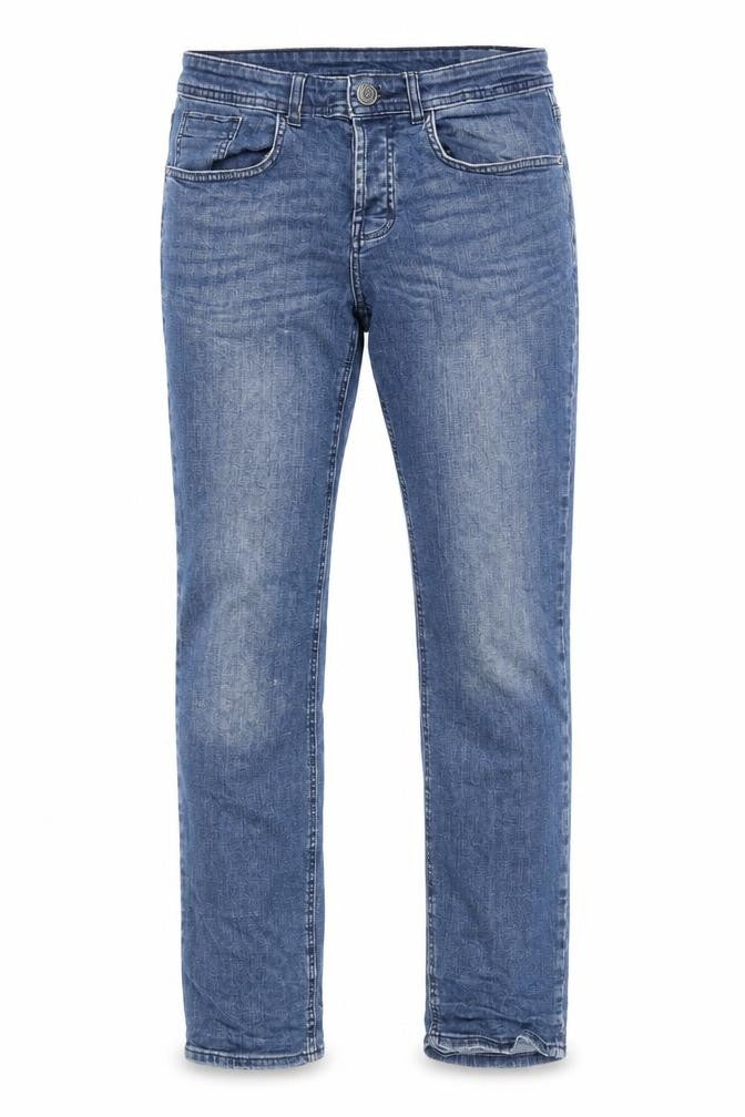 Front view of Denim Co. Men's Blue Straight Jeans W30 L32 Cotton Blend