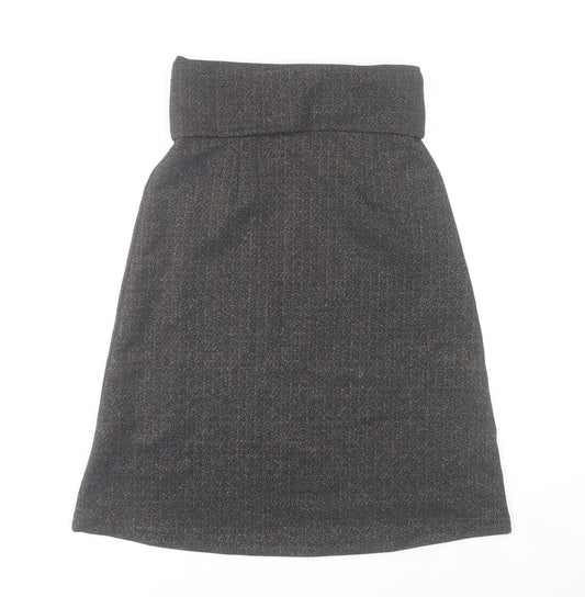 Savida Women’s Grey A-Line Knee Length Skirt XS