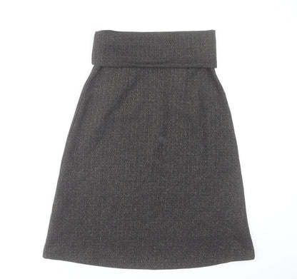 Savida Women’s Grey A-Line Knee Length Skirt XS