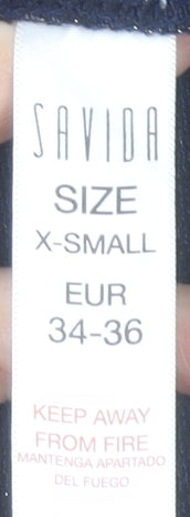 Savida Women’s Grey A-Line Knee Length Skirt XS
