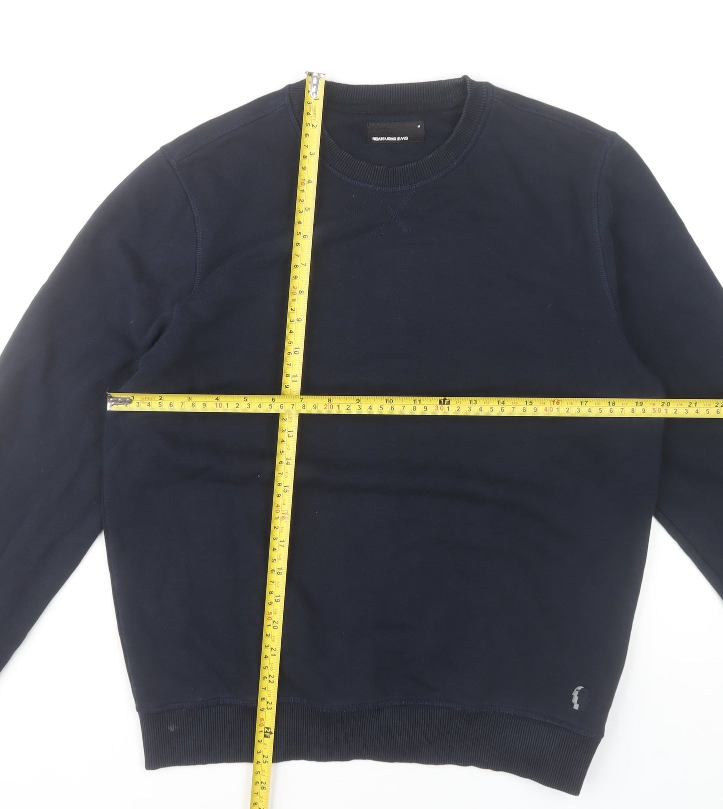 Remus Uomo Jeans Men’s Blue M Pullover Sweatshirt Crew Neck