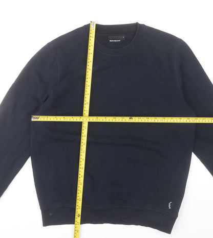 Remus Uomo Jeans Men’s Blue M Pullover Sweatshirt Crew Neck