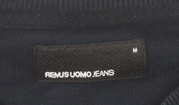 Remus Uomo Jeans Men’s Blue M Pullover Sweatshirt Crew Neck