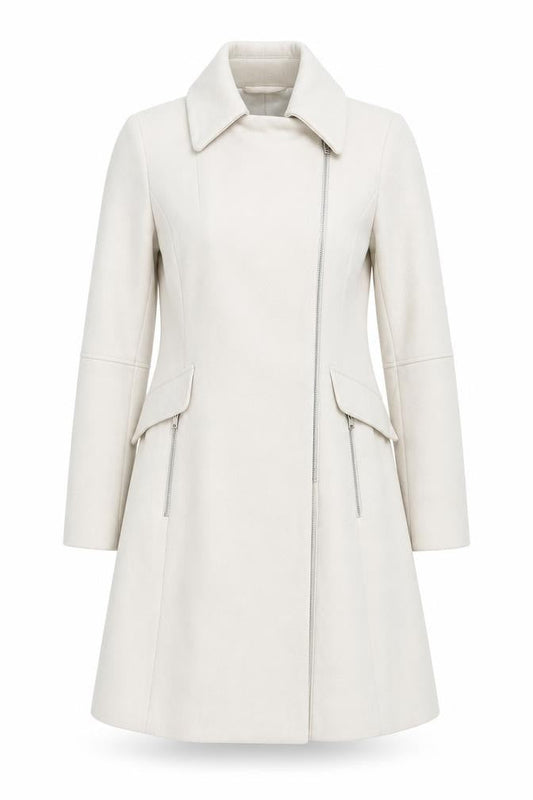 St. Bernard for Dunnes Stores Women's Beige Belted Mid-Length Coat Size 10