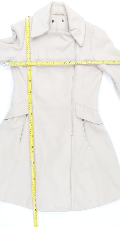 St. Bernard for Dunnes Stores Women's Beige Belted Mid-Length Coat Size 10