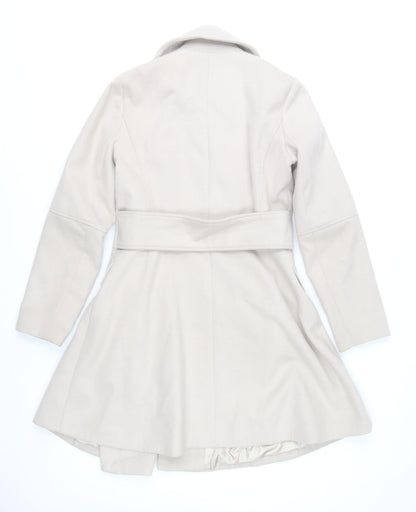 St. Bernard for Dunnes Stores Women's Beige Belted Mid-Length Coat Size 10
