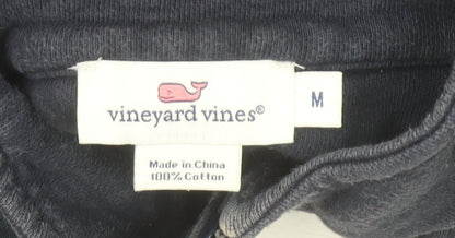 Vineyard Vines Womens Navy 1/4 Zip Pullover Sweatshirt Size M