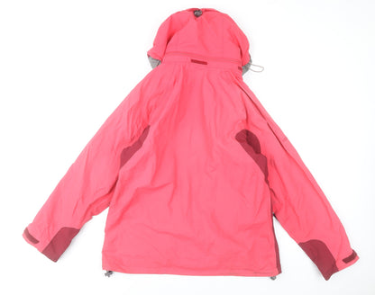 Berghaus Women's Pink Waterproof Hooded Rain Jacket Size 12