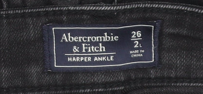 Abercrombie & Fitch Womens Black Harper Ankle Jeans Size 8 Slim Fit