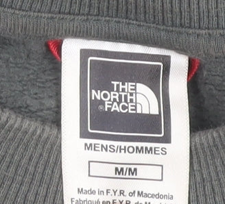 The North Face Men's Green Cotton Crew Neck Sweatshirt M