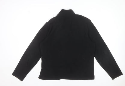 Glacier Point Men's Black Fleece 1/4 Zip Pullover Sweatshirt L