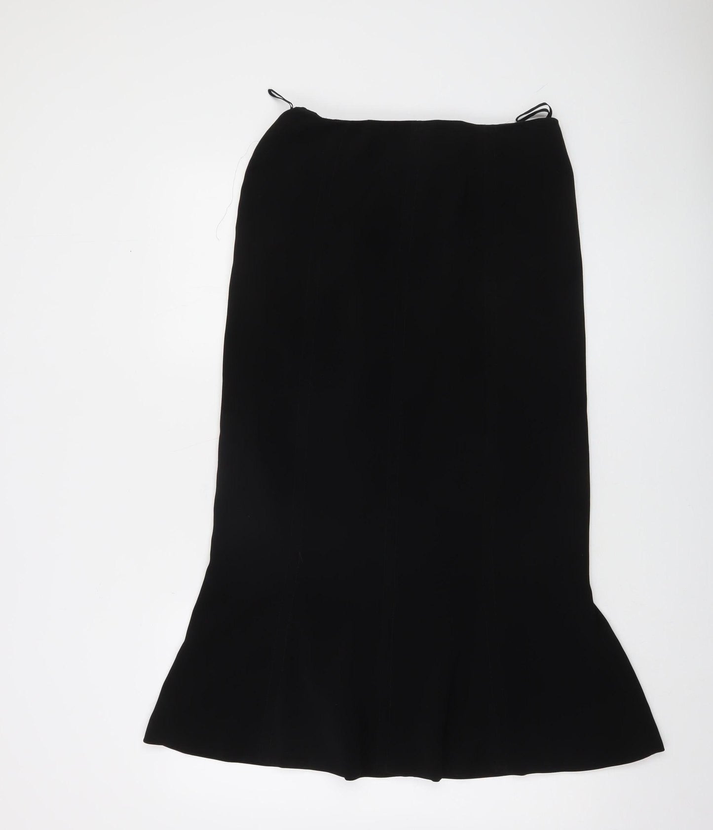 Luisa Spagnoli Women's Black Knee Length Trumpet Skirt Size 16
