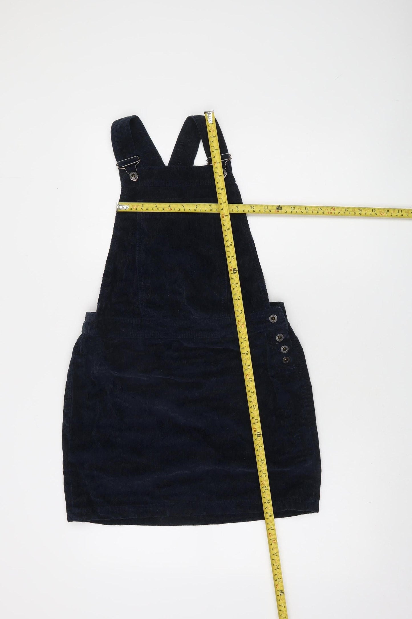 Jack Wills Women Blue Corduroy Pinafore Dress Size 8