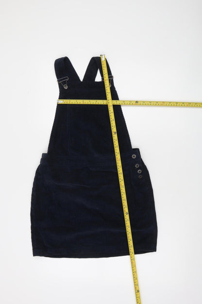Jack Wills Women Blue Corduroy Pinafore Dress Size 8