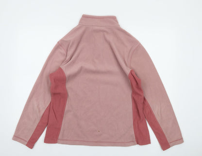 Regatta Womens Pink 1/2 Zip Fleece Sweatshirt UK14 Polyester Outdoor