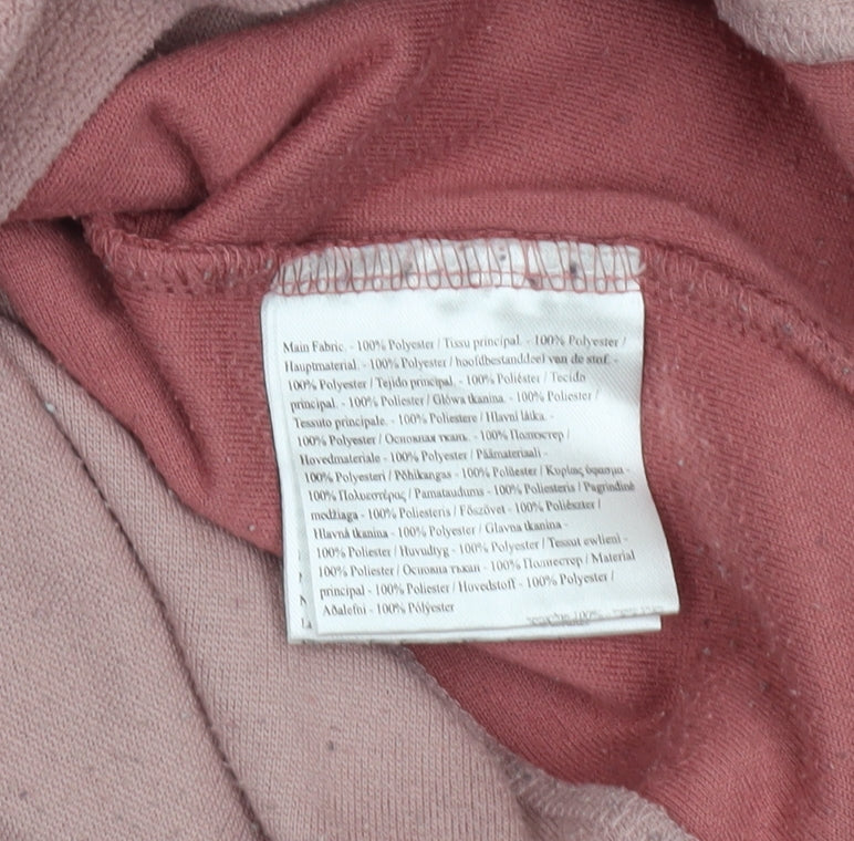 Regatta Womens Pink 1/2 Zip Fleece Sweatshirt UK14 Polyester Outdoor