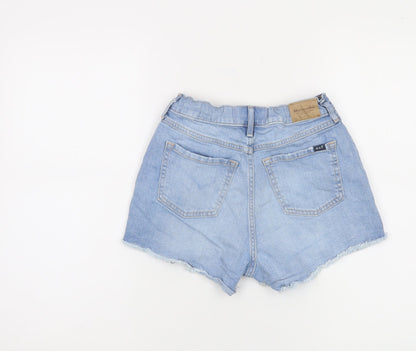 Abercrombie Kids Blue Denim Distressed Mom Shorts Girls 13-14 Years