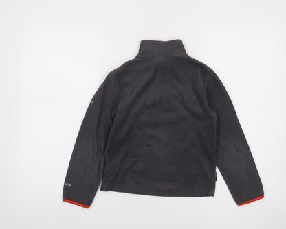 Trespass Boys Grey Fleece 1/4 Zip Pullover Sweatshirt 7-8 Years