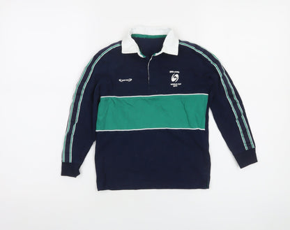 St. Bernard Boys Green & Navy Rugby Shirt Long Sleeve Ireland World Cup 4-5 Years