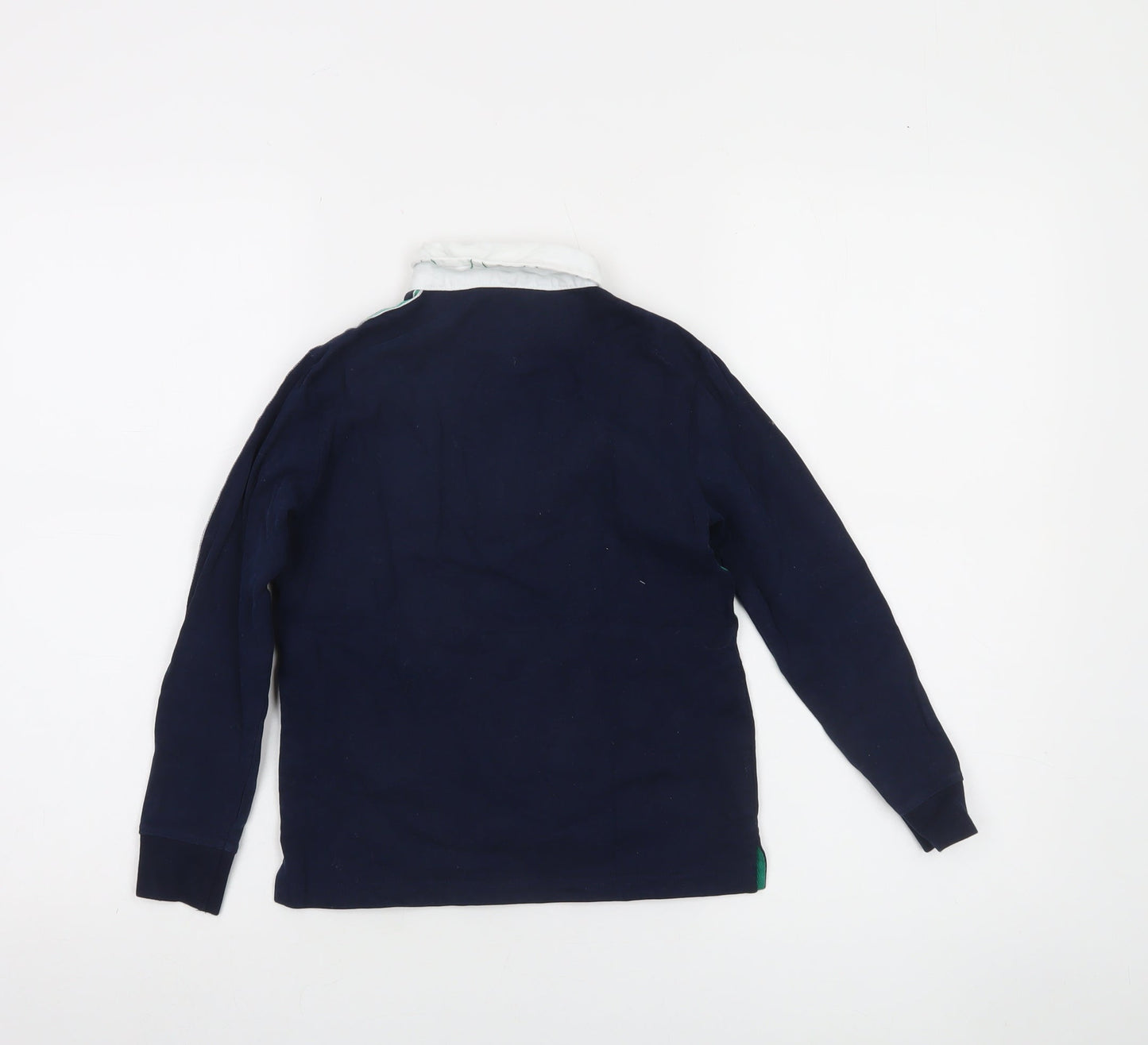 St. Bernard Boys Blue Ireland Rugby Polo Shirt 6-7 Years Long Sleeve Cotton