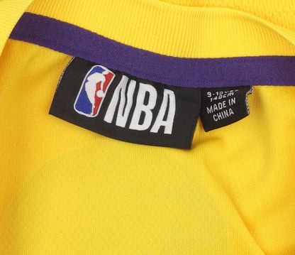 NBA Boys Yellow Los Angeles Lakers Tank Top 9-10 Years Sports Jersey