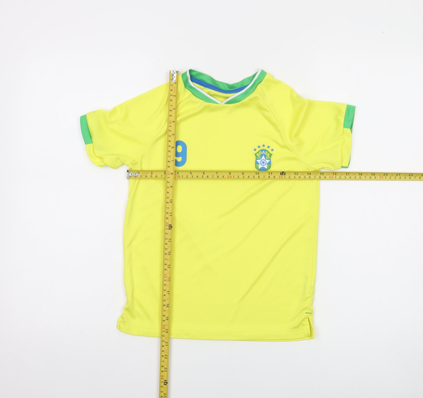 Dunnes Stores Boys Yellow 9-10 Years Football Jersey T-Shirt