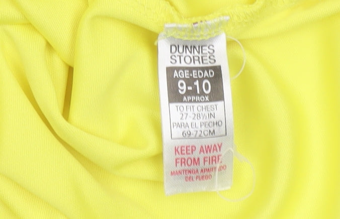 Dunnes Stores Boys Yellow 9-10 Years Football Jersey T-Shirt