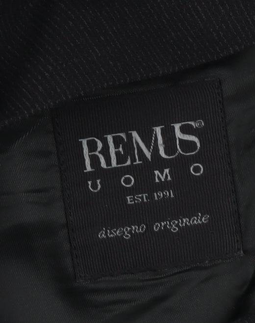 Remus Uomo Men's Black 38R Wool Blend Formal Blazer Jacket