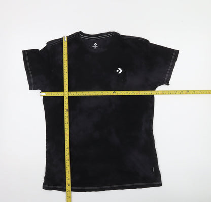 Converse Men's Black Crew Neck Short Sleeve T-Shirt Size S