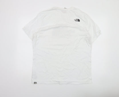 The North Face Men's White XL Graphic Logo Crew Neck T-Shirt