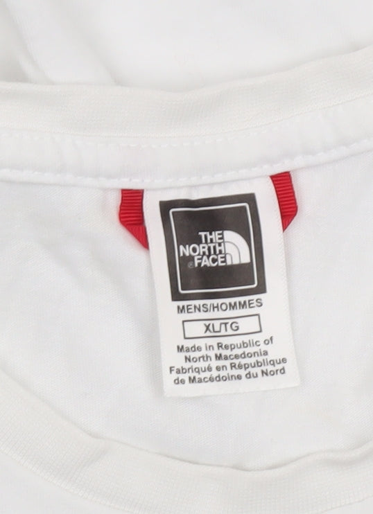 The North Face Men's White XL Graphic Logo Crew Neck T-Shirt