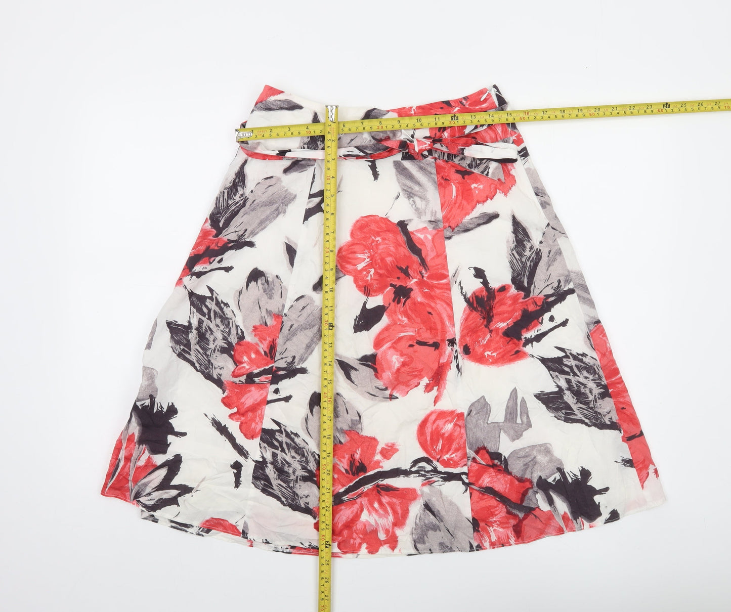 Gerry Weber Women's Multicoloured Floral A-Line Knee Length Skirt Size 8