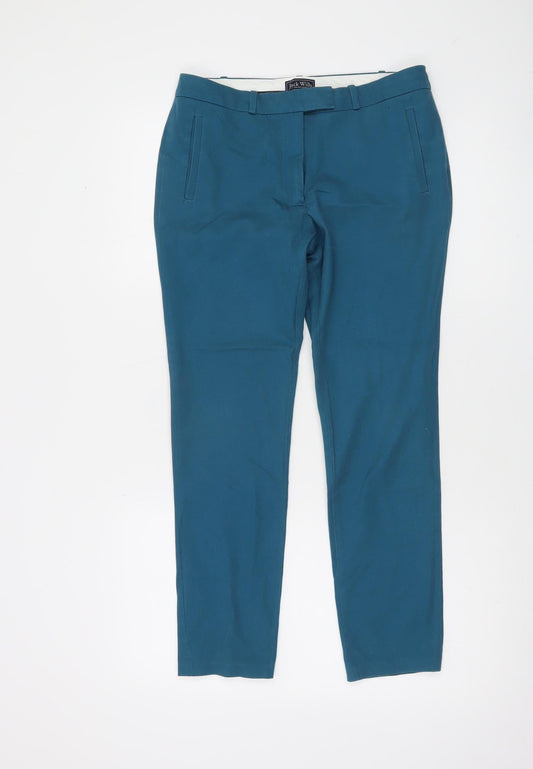 Jack Wills Women's Blue Chino Slim Fit Trousers UK 8