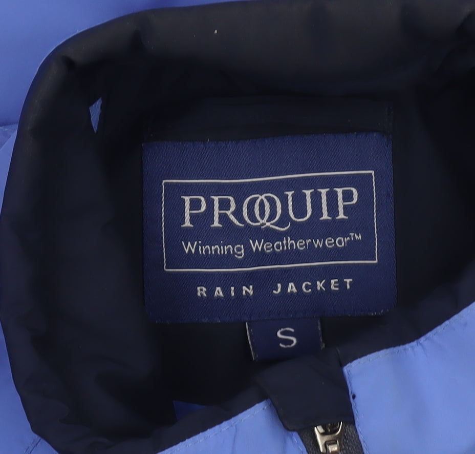 ProQuip Men's Blue Waterproof Rain Jacket Size S Golf Outerwear